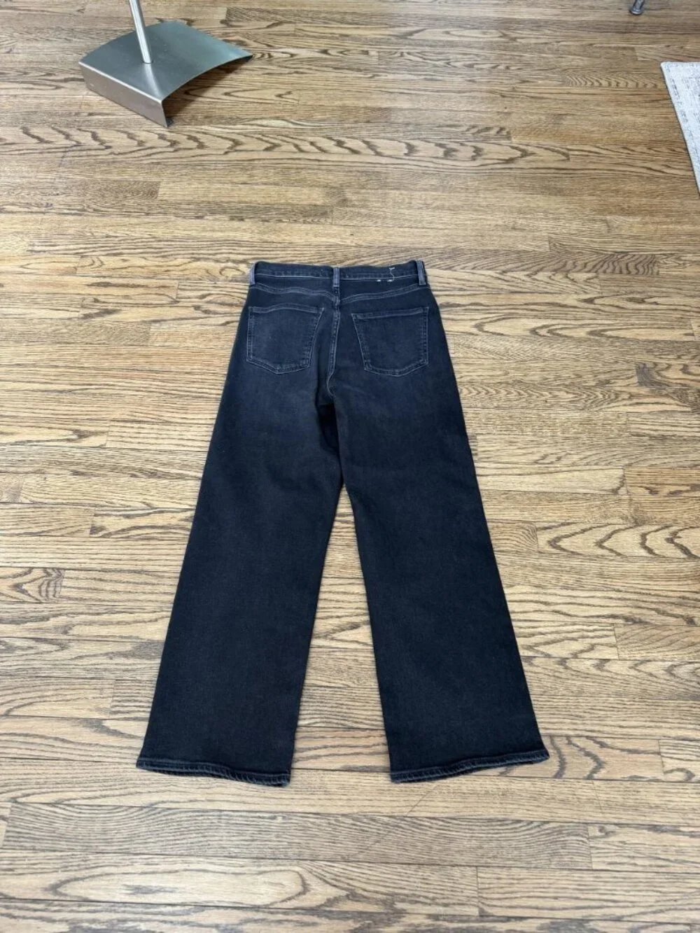AGOLDE Black wide leg jeans size 26 excellent condition - Picture 2 of 2